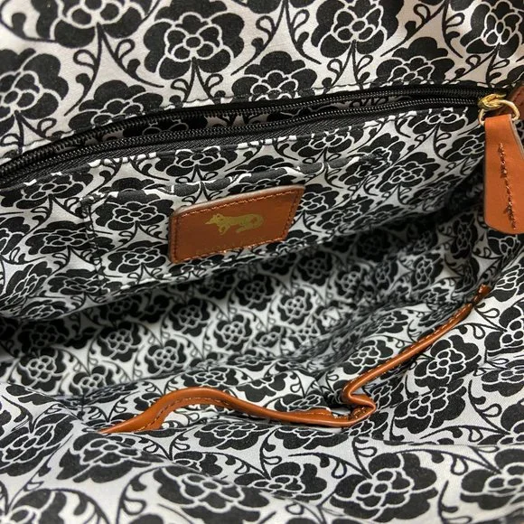 Emma Fox woven leather Handbag Satchel Tan Light Brown - Picture 10 of 11